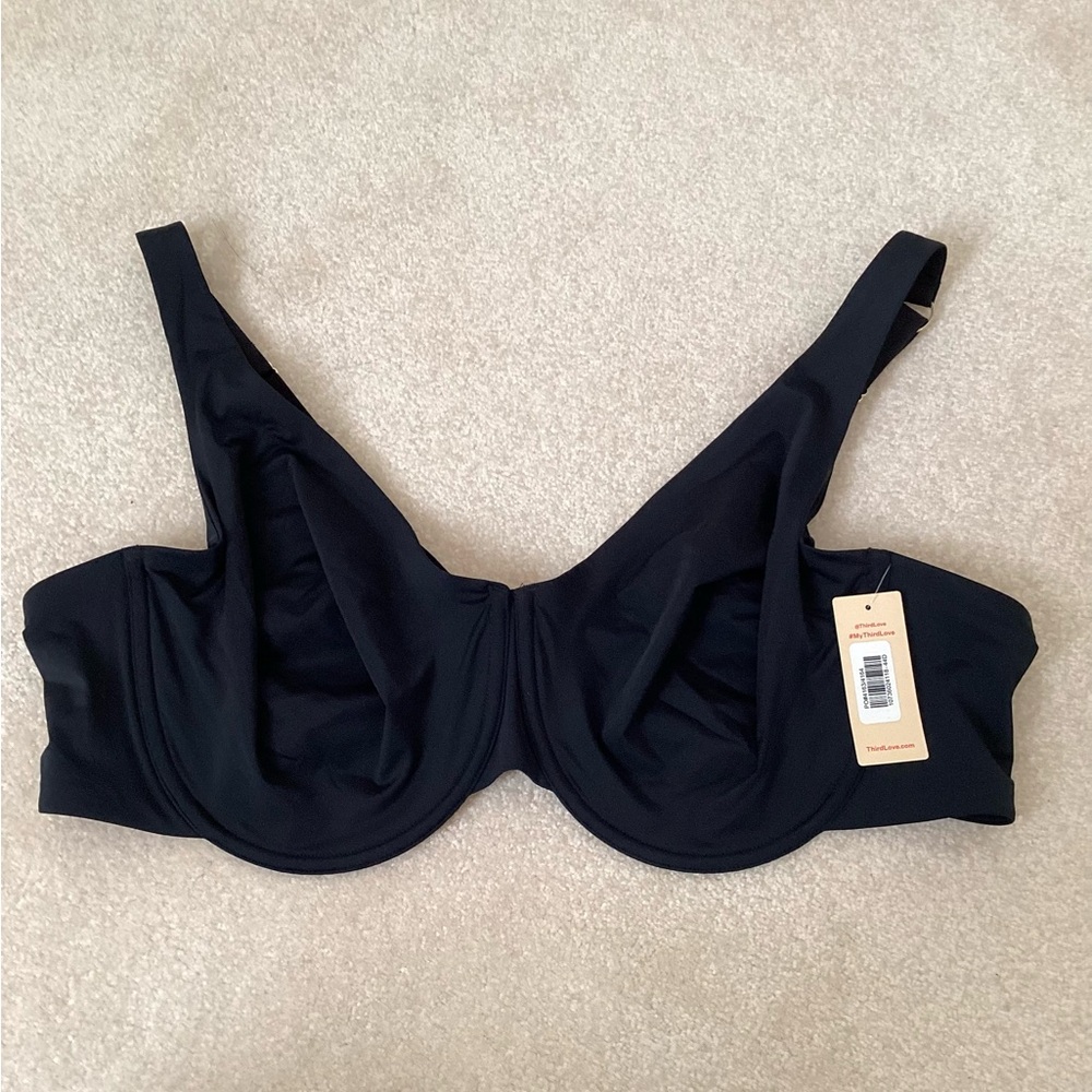 Thirdlove Classic Unlined Wired Bra Size 44D black